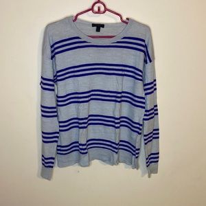 Purple striped sweater